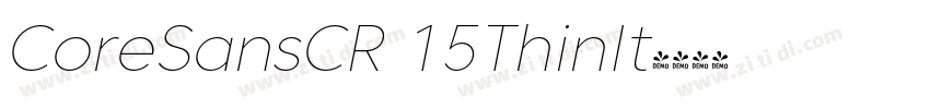 CoreSansCR 15ThinIt字体转换